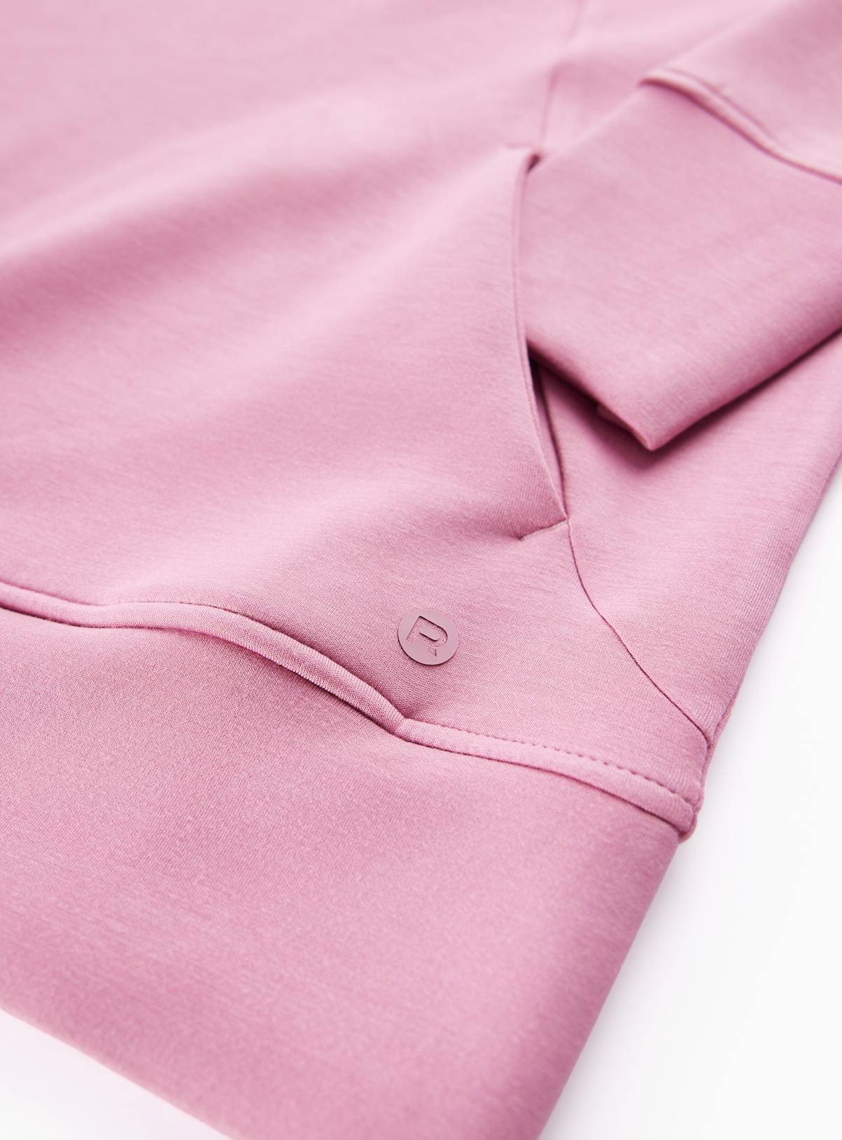 REAKTIV Light Pink Scuba Longline Hoodie XXL - Image 4